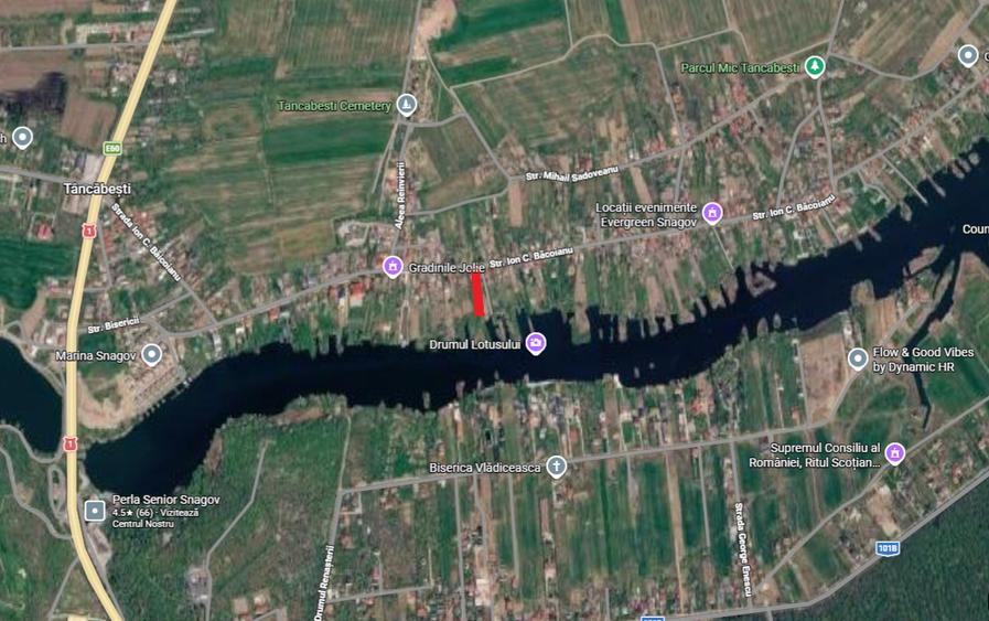 Teren Construcții intravilan de 1976 mp, în Snagov