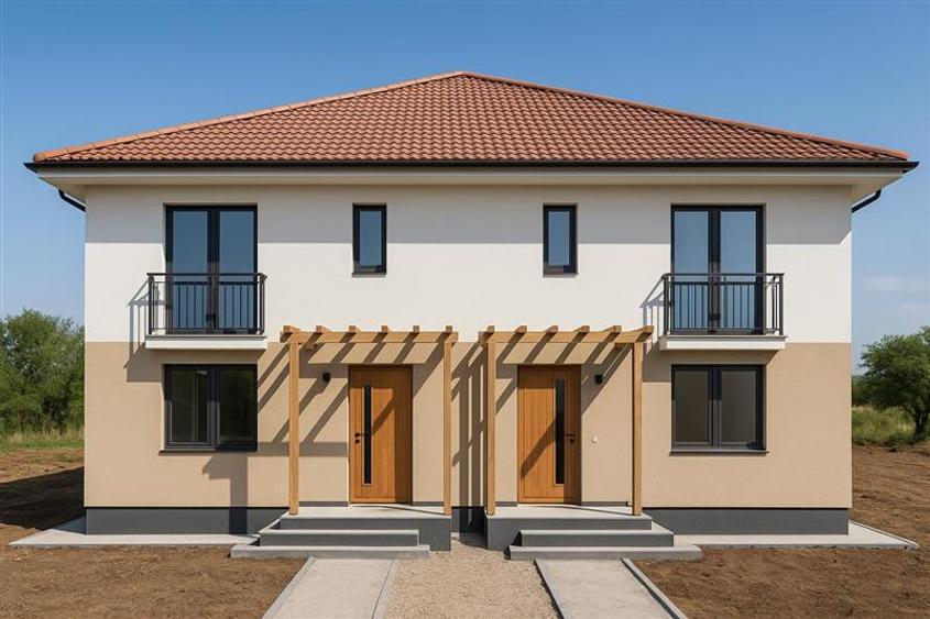 Duplex cu 4 camere cu Canalizare în Valea Lupului