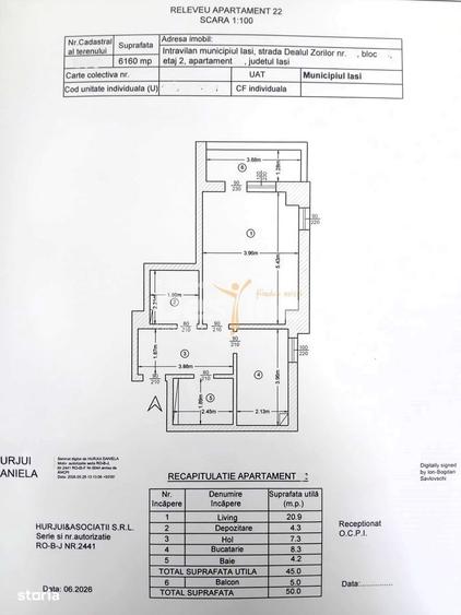 Apartament cu 2 camere în Copou