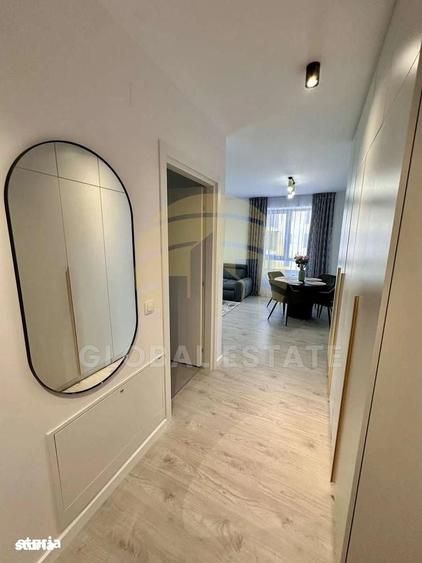 Apartament cu 2 camere semidecomandat în Băneasa