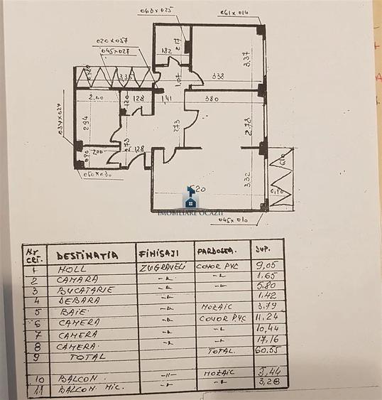 Apartament cu 3 camere decomandat în Berceni