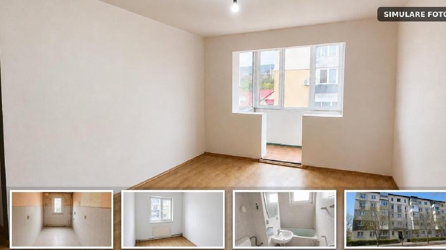 Apartament cu 3 camere semidecomandat în Exterior Nord