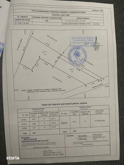 Teren de 978 mp, în Central