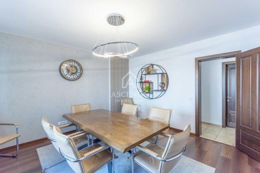 Apartament cu 6 camere decomandat, mobilat în Arcul de Triumf