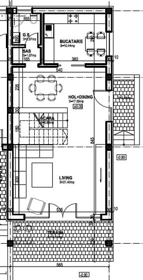 Casă individuală cu 4 camere cu Teren 300 Mp în Cernica