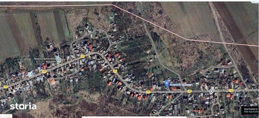 Casă cu 2 camere cu Teren 688 Mp în Niculești