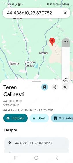 Teren de 4900 mp, în Mischii