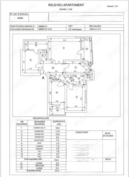 Apartament cu patru camere etaj 1 zona centrala