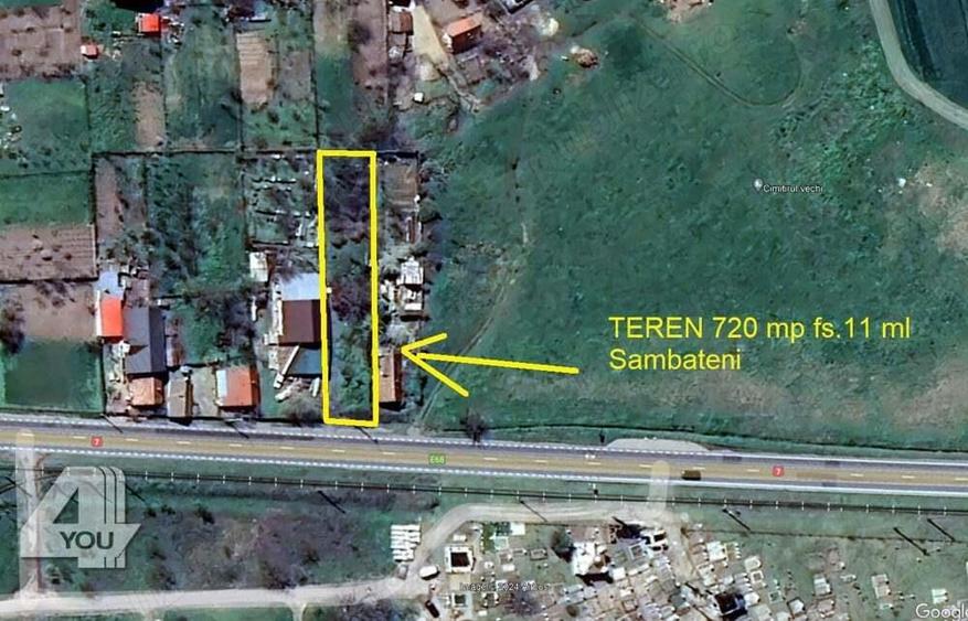 Teren intravilan 720 mp Sambateni, cu fundatie fs.11 ml - 18500 euro - 1
