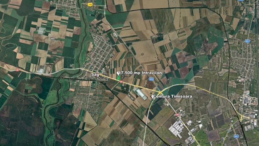Extravilan, 17500 mp, Sag, Timis, DN69 - 3