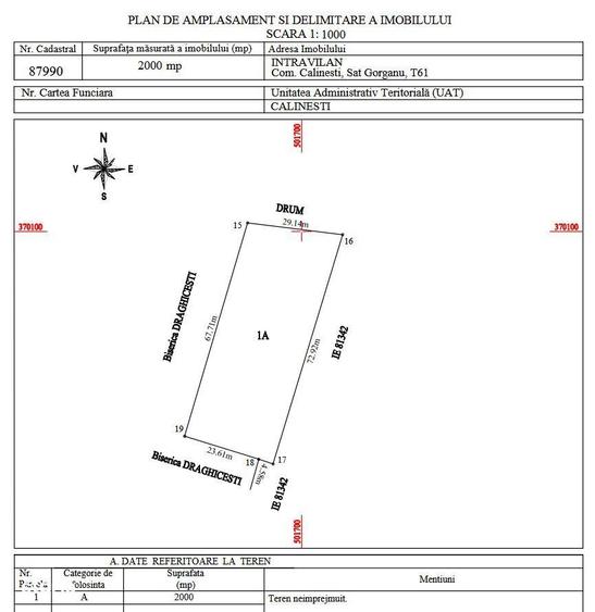 Teren intravilan de vanzare Calinesti, Arges - 2