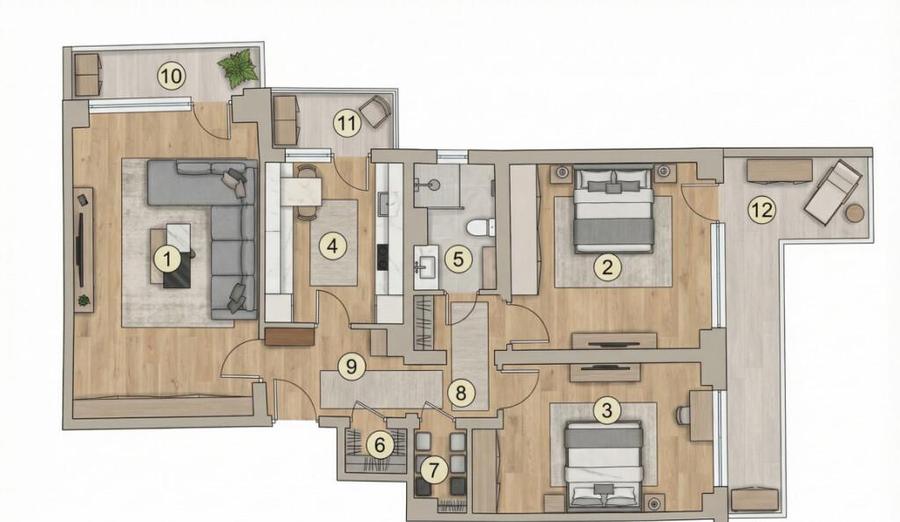 Apartament 3 Camere Aleea Sinaia - Doamna Ghica - 3