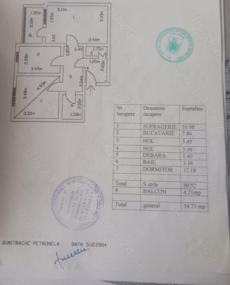 ZONA CENTRALA-2 CAMERE DECOMANDAT, ETAJ 4, NECESITA RENOVARE - 1