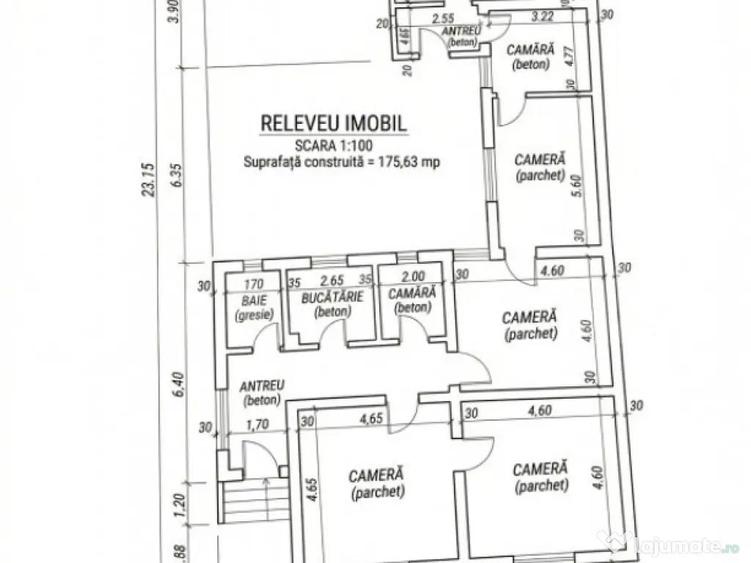 Casa 175 mp de renovat, teren 669 mp, toate utilita?ile, - 1