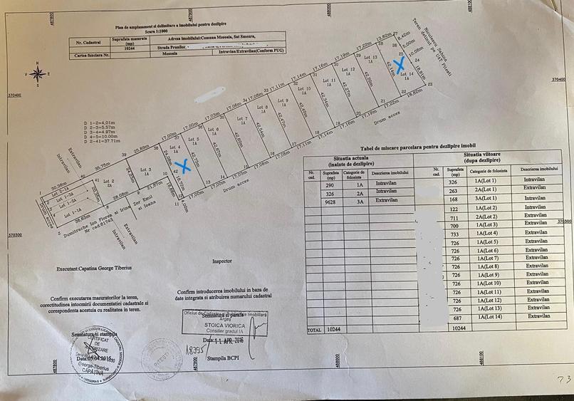 Teren Construcții intravilan de 825 mp, în Smeura