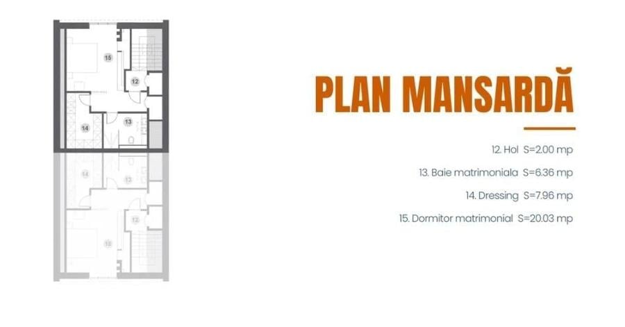 Locuință tip duplex cu design modern și curte proprie | 800m Colosseum mall - 8