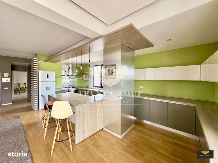 Apartament cu 4 camere decomandat, mobilat în Herăstrău