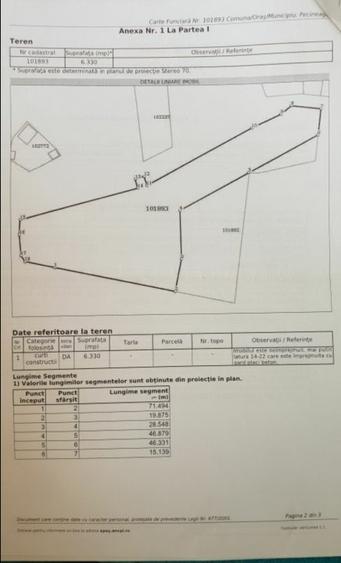 Teren 6330 mp intravilan central Pecineaga - 4