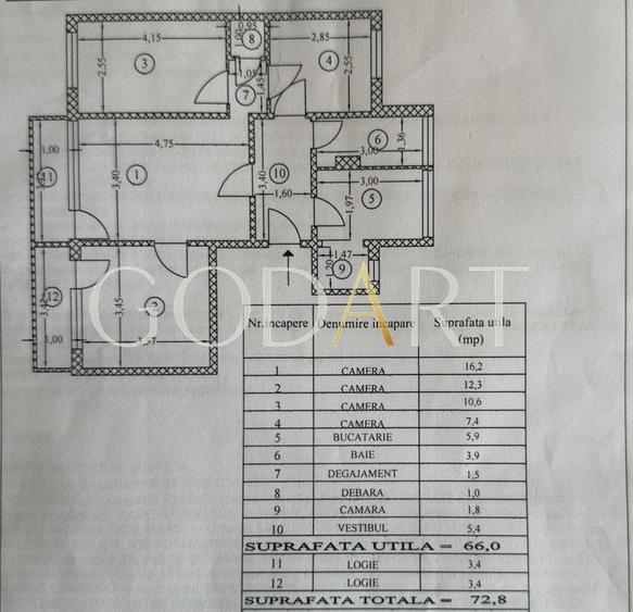 Apartament 4 camere | Ultracentral | Bloc 1961 - 18