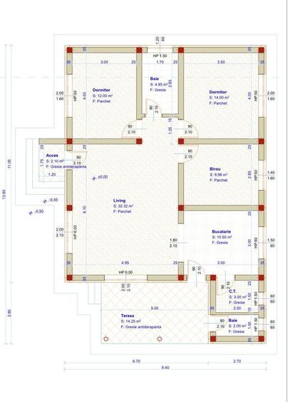 De vanzare casa moderna in Margineni-Gourmet,3 dormitoare,2 bai,130 mp - 1
