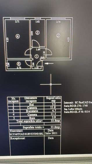 Apartament 2 camere decomandat de vânzare – Micro 19, etaj 4, - 1