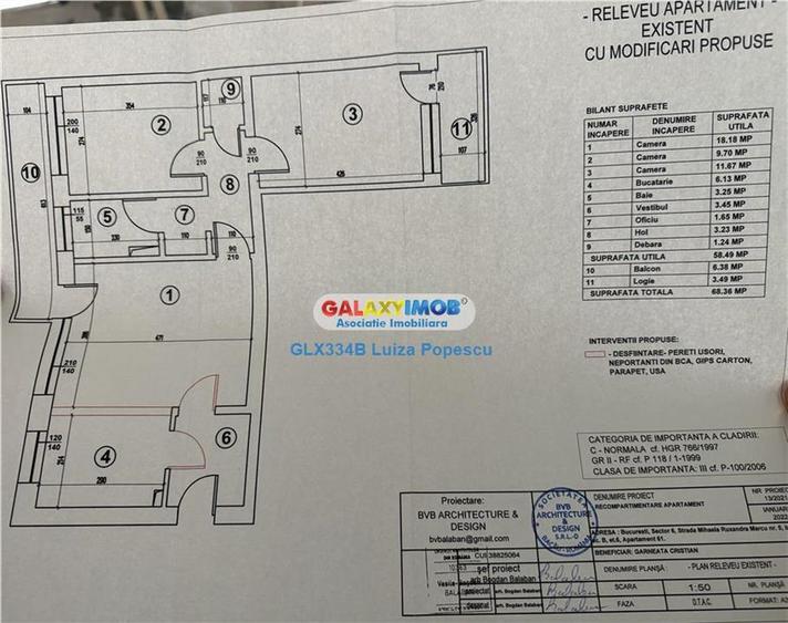 Apartament 3 camere AFI COTROCENI-BD TIMISOARA et 6|8,reabilitat - 11
