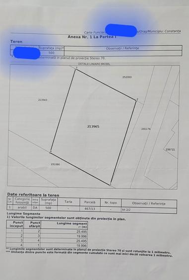 Vand teren 500 m2 intravilan , Palazu Mare, Constanta - 1