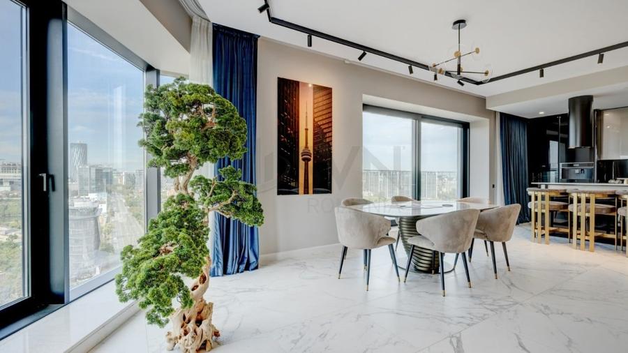 Apartament cu 6 camere decomandat, mobilat în Barbu Văcărescu
