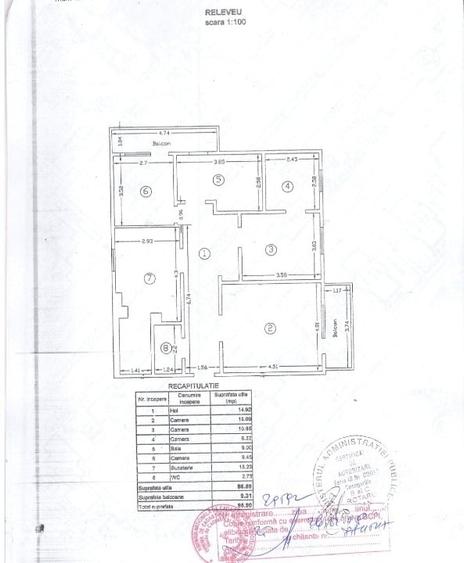 Apartament cu 3 camere decomandat în Nicolina