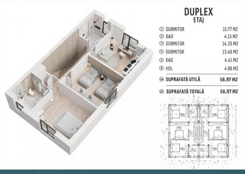 Vila 4 camere|Titan|Complex nou 2024| 2 parcari |3 bai |CURTE+GRADINA| - 6