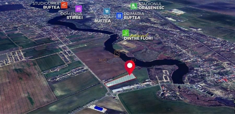 Teren 12350 mp, intravilan, amplasare de exceptie in Buftea, Ilfov - 3
