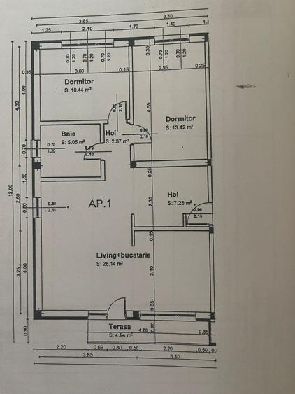 Apartament cu 3 camere in Cartierul Arhitectilor - 10