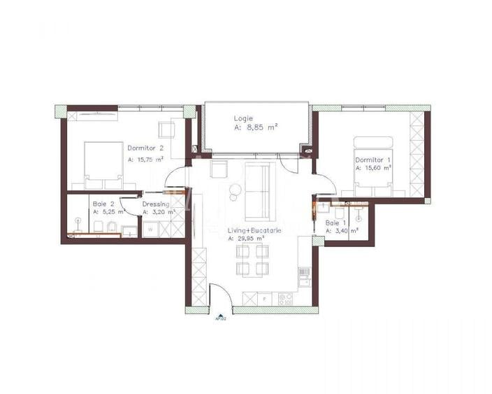 Apartament 3 camere de vanzare in Centru, Cluj Napoca - 8