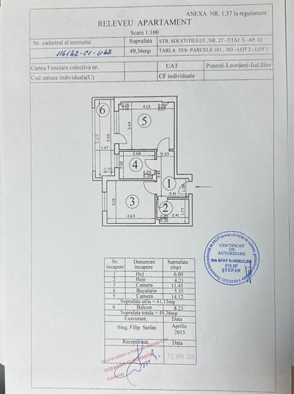 Vând apartament 2 camere| Proprietar | Balcon închis | Str. Solstițiului - 12