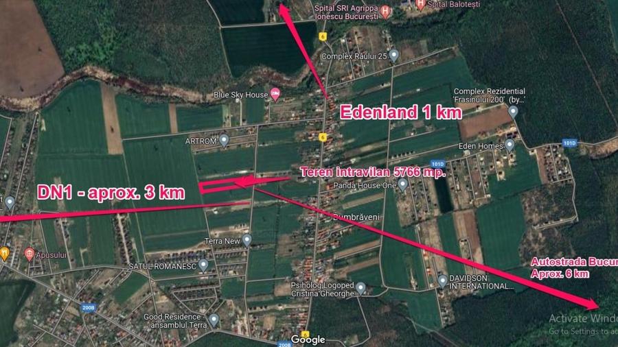 REL4000858 De vanzare teren intravilan toate utilitatile Balotesti - 1