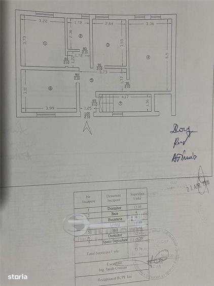 Apartament cu 3 camere decomandat în Lunca Cetățuii