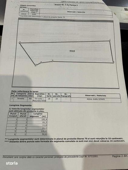 Teren extravilan de vanzare, zona Drumul Tarpiului, rid Subcetate - 5