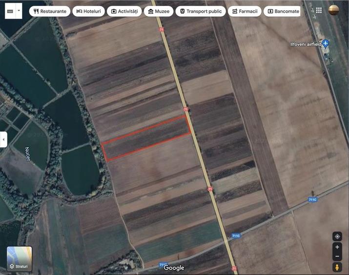 Teren Nucet 8018m Deschidere 21m la DN71 Targoviste - 1