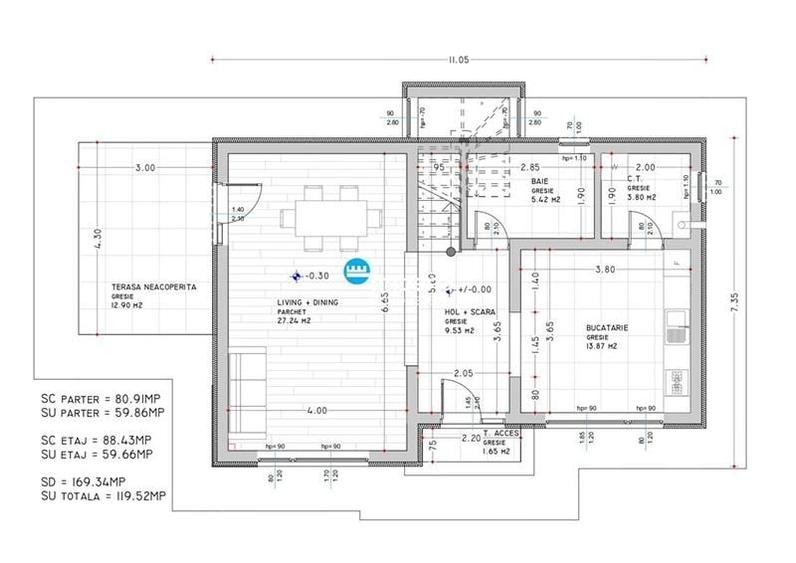 Casa de vanzare P+1, 120 mp, individuala, zona Dorobanti - 11