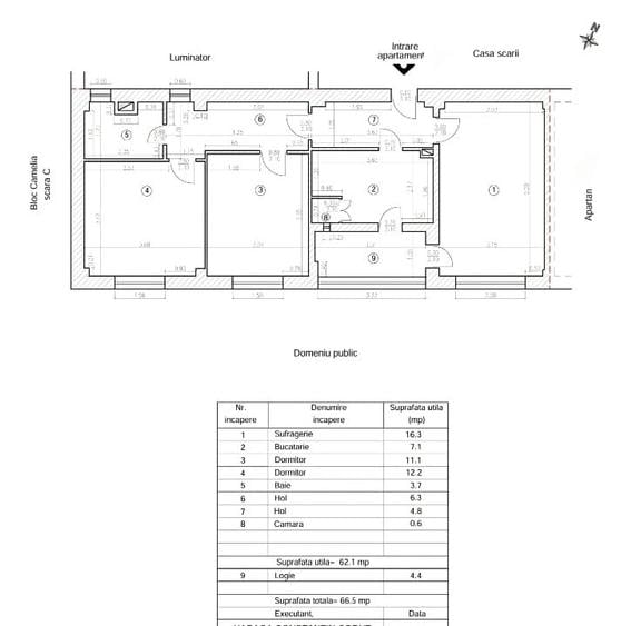 Proprietar-3 camere- apartament central, gata de personalizat după bunul plac - 16