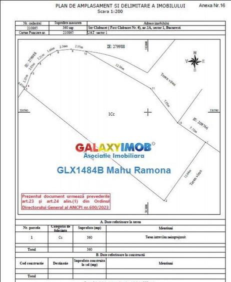 Teren zona M2, 360 mp, metrou 1 Mai, str. Clabucet - 5
