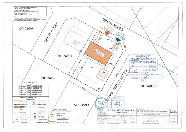 Teren Autorizatie Hala/Showroom Calea Bucuresti Berceni Vidra | #MG4E - 5