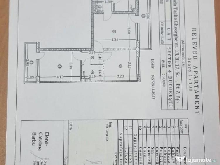 Apartament 3 camere, zona Piata Sudului. - 1