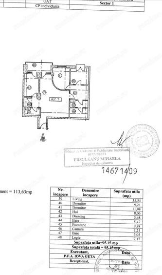Apartament premium 3 camere Cartierul Francez, et. 1, terasa, parcare - 3
