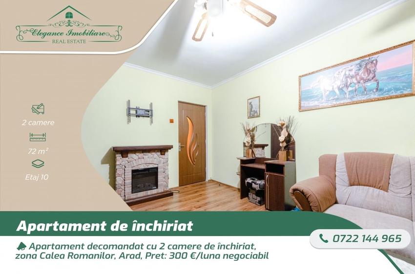 Apartament decomandat cu 2 camere de inchiriat, zona Calea Romanilor, Arad - 1