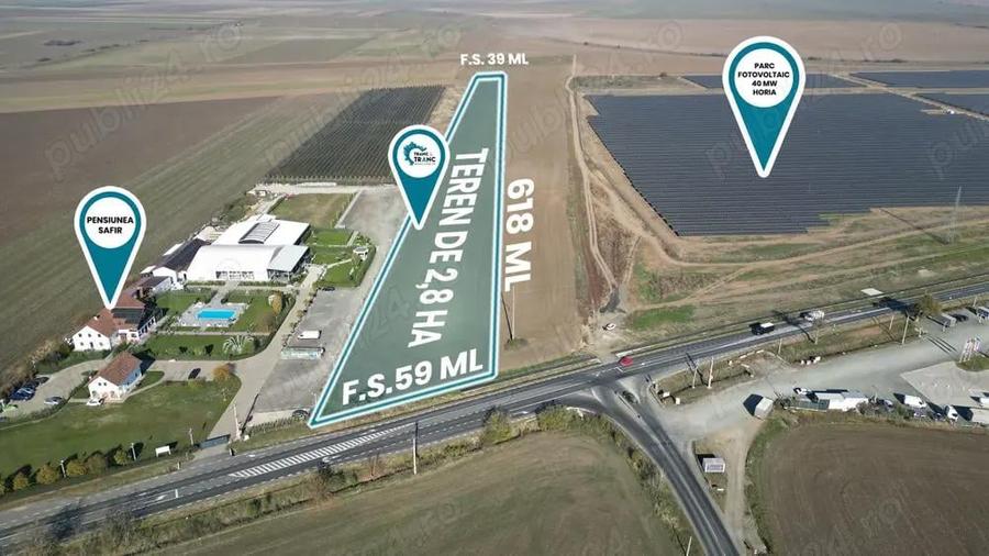 Teren de 2,8 ha pretabil dezvoltare industriala, horeca sau fotovoltaice - 3