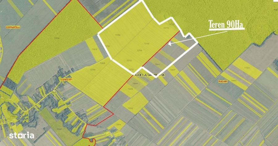 Inchiriere/vanzare 1800-25.000 euro/ha,90ha Contesti direct proprietar - 2