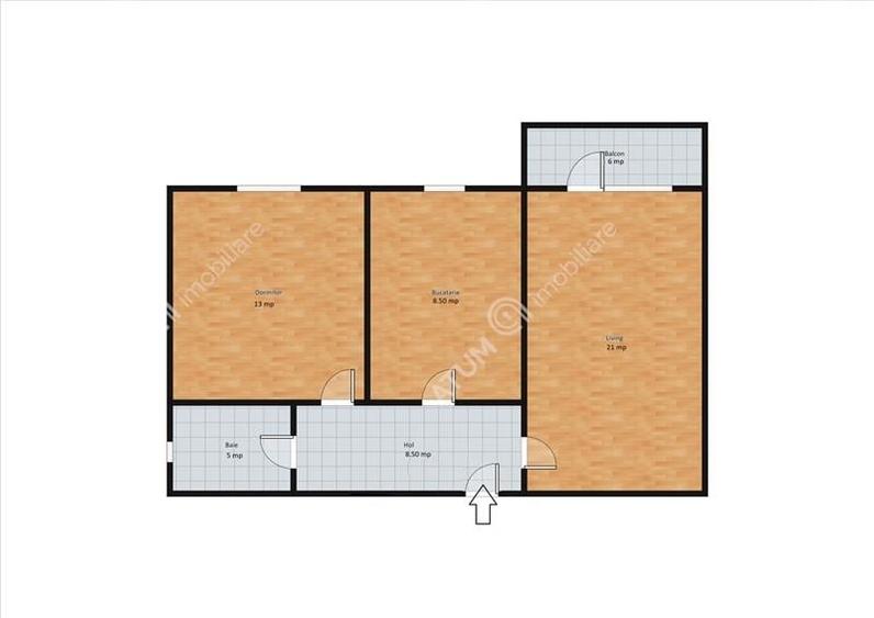 Apartament cu 2 camere decomandate si balcon etaj intermediar - 6