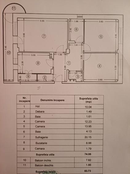 Apartament 3 camere decomandat | Bloc cărămidă 1990 | Zona Nicolae Iorga - 6