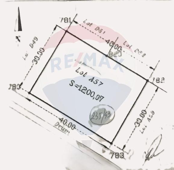 Teren 1,200mp Petresti / Strada Orhideei - 2